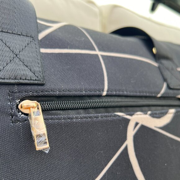 MALI & LILI | Weekender Duffle Travel Bag | Black | Geometric - Picture 9 of 15